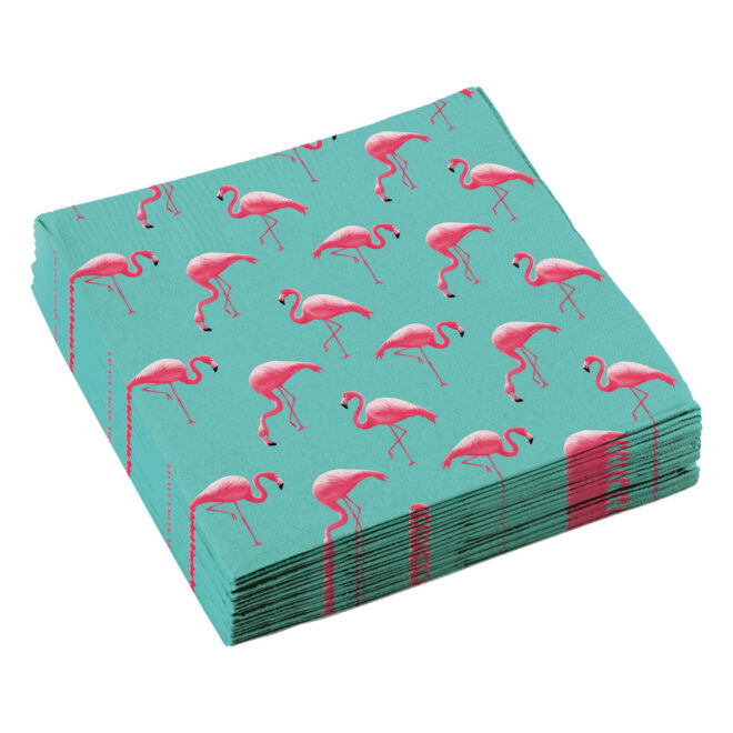 'Flamingo Paradise' servetten - 20 stuks