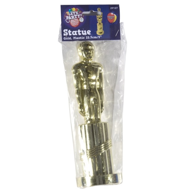 Plastic statue gold