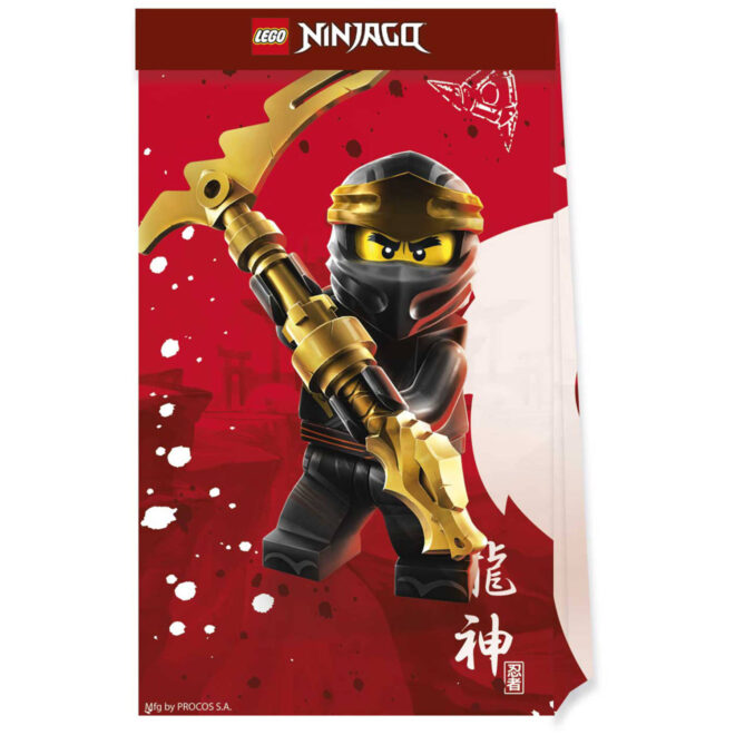 Lego Ninjago feestzakjes - 4 stuks