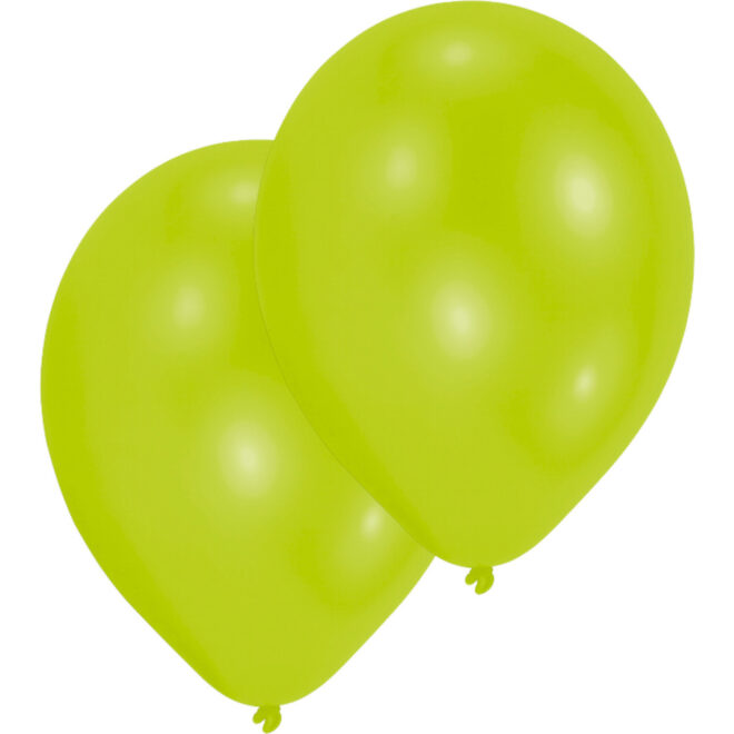 Latex ballonnen lime groen (28cm) - 10 stuks