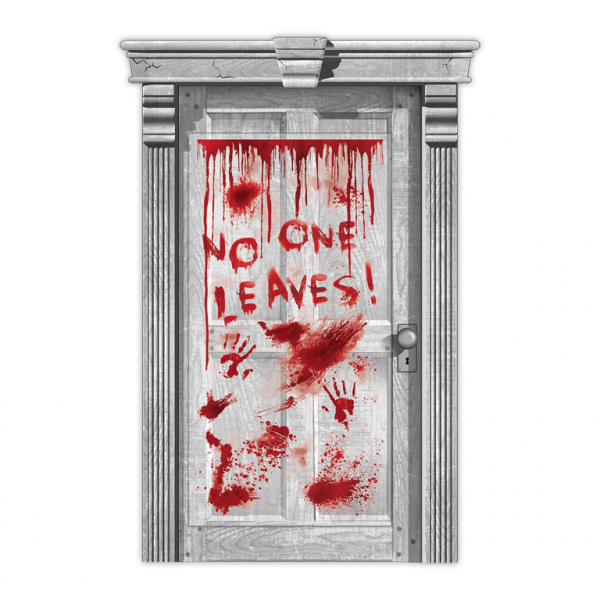 'No One Leaves!' Halloween deurposter