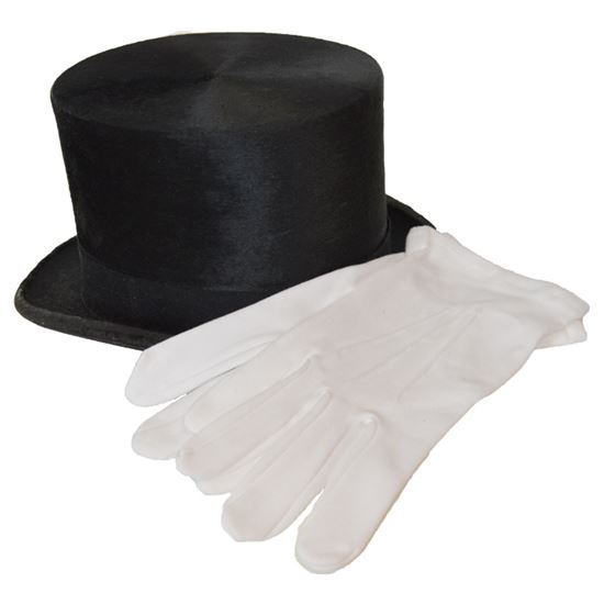 Luxe katoenen handschoenen, wit - maat 15