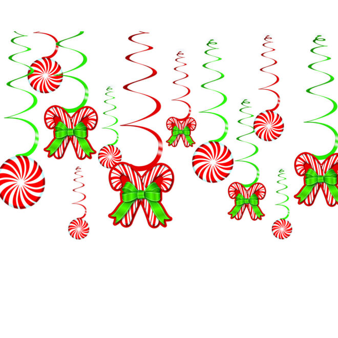 Kerst hangdecoraties Candy Cane (61cm) - 12 stuks