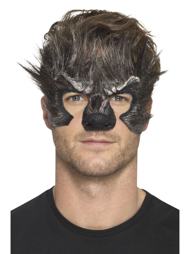 Opplakbaar masker weerwolf