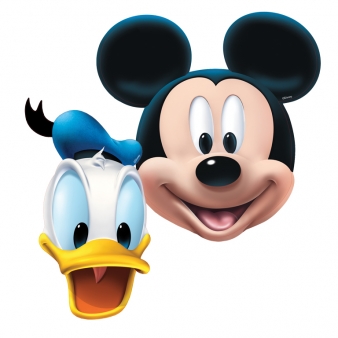 Papieren maskers Mickey Mouse - 4 stuks