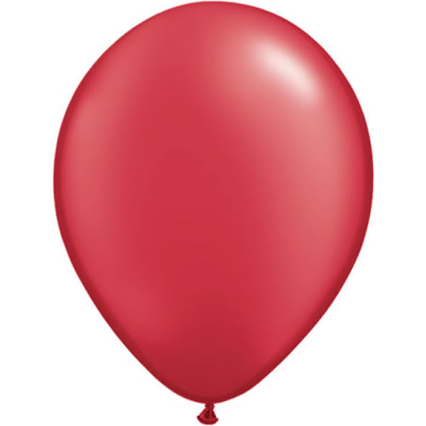 Qualatex ballon 11 inch metallic rood