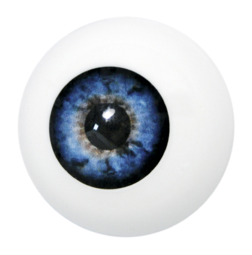 Grimas kunststof oog - Blauw