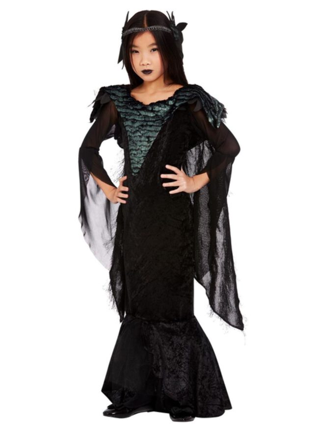 Raven princess girl costume