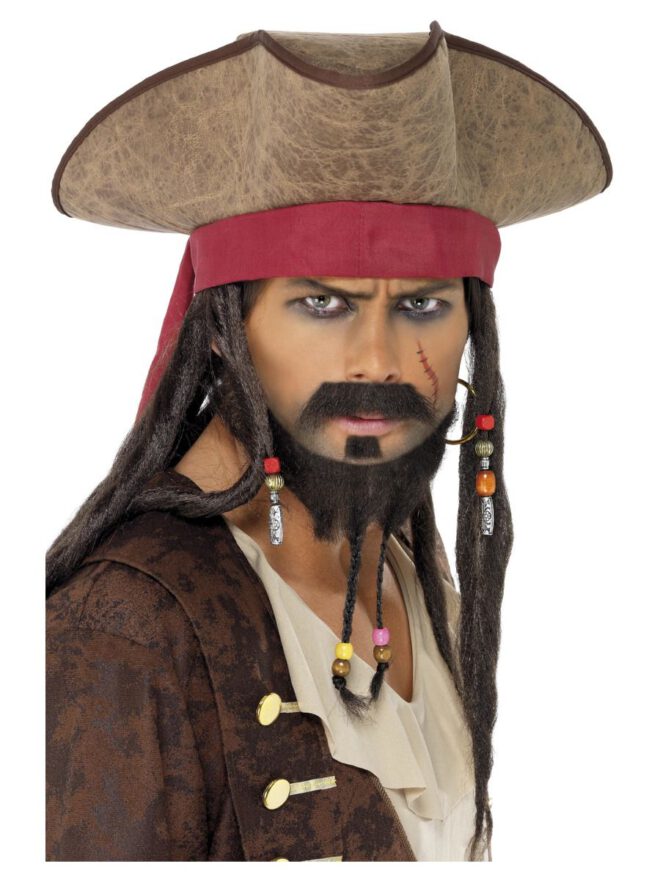 Jack Sparrow Piratenhoed bruin