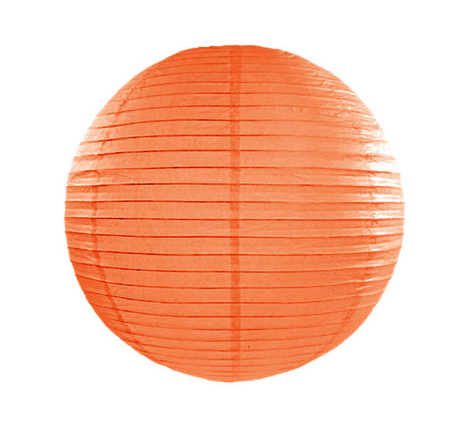 Papieren Lampion 35cm - Oranje