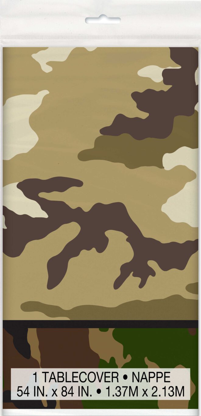 Camouflage tafelkleed (1,37mx2,13m)