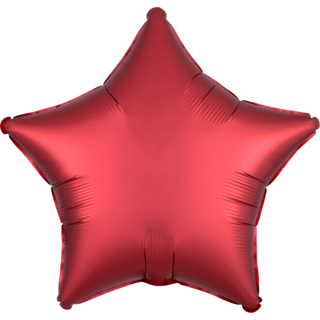 Folie ballon Satin Luxe (43cm) - Ster Rood