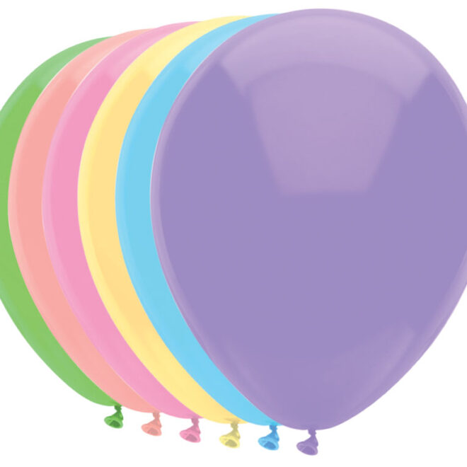 Latex ballonnen Pastelkleuren, 30cm - 10 stuks