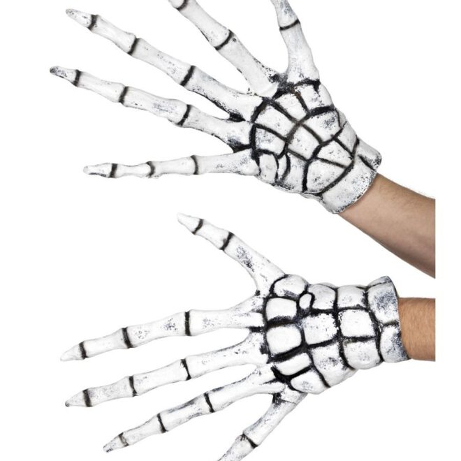 Latex skelet handschoenen Grim reaper/skeleton gloves