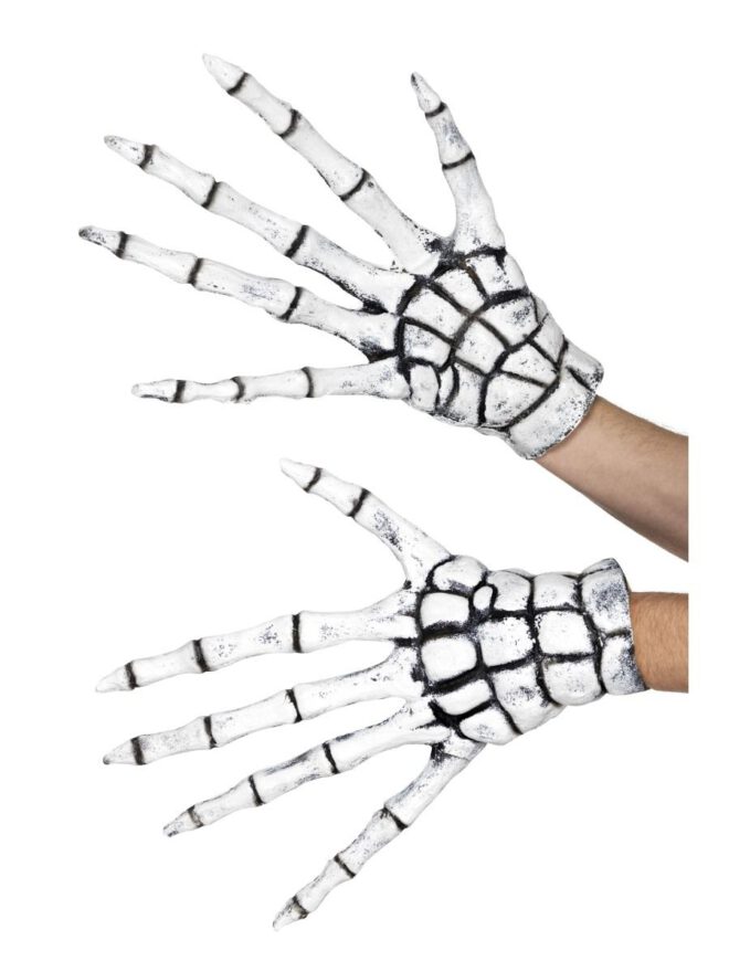 Latex skelet handschoenen Grim reaper/skeleton gloves
