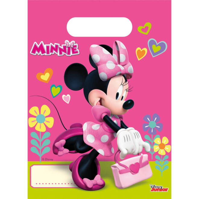 Minnie Mouse Helpers feestzakjes - 6 stuks