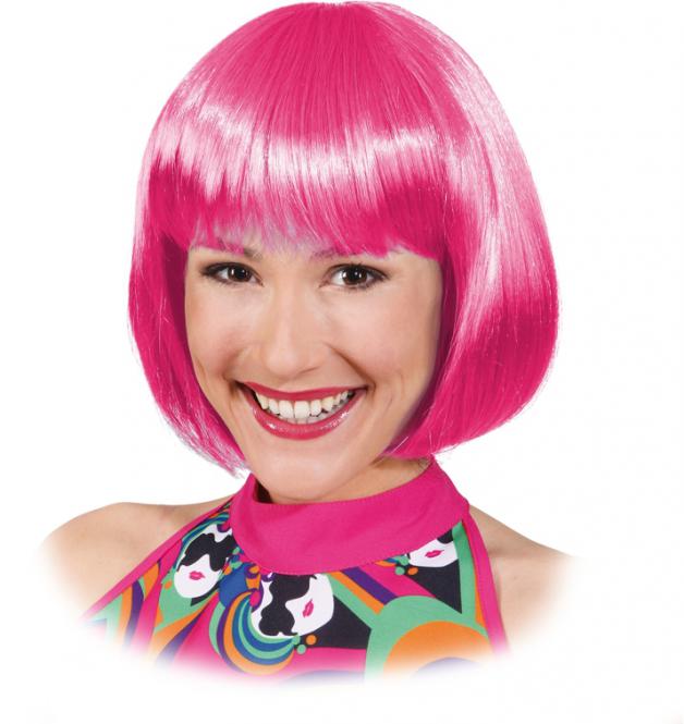 Pruik Sexy Lola boblijn pink