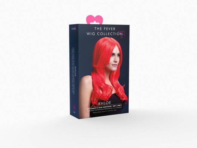 Fever Khloe wig neon red