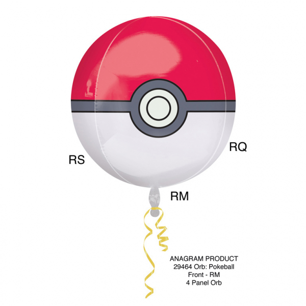 Pokemon orbz ballon (38x40cm)