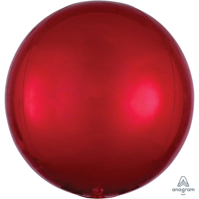 Orbz ballon klein (38x40cm) - Rood