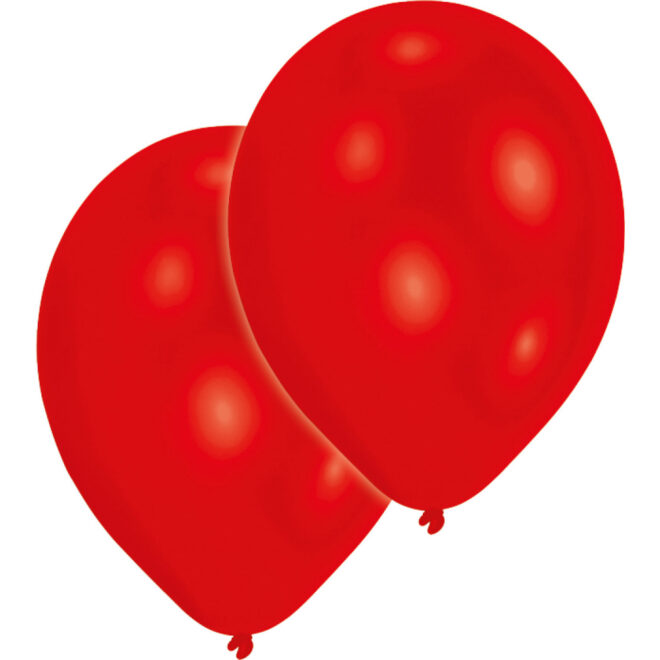 Latex ballonnen metallic rood (28cm) - 50 stuks