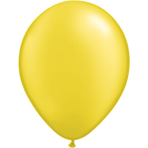Qualatex ballon 11 inch metallic Citroen geel