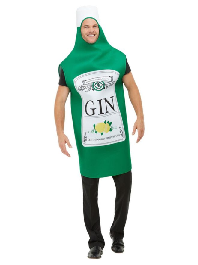 Gin Bottle Costume, Green