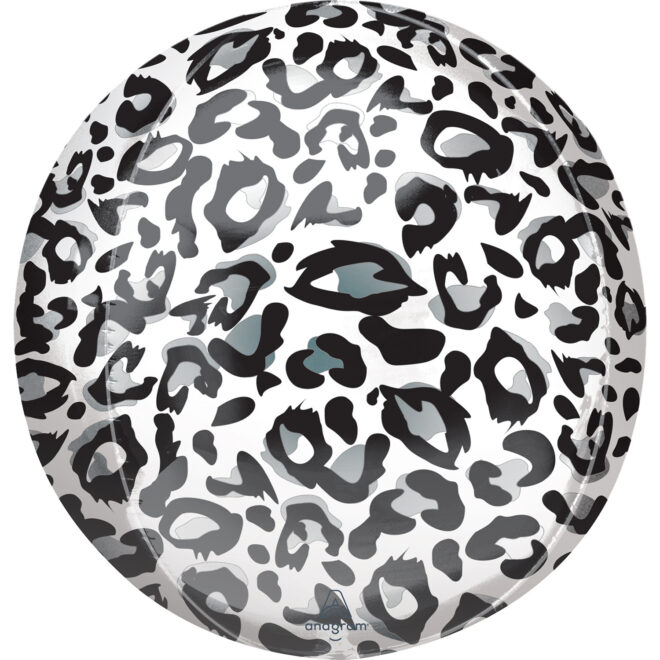Orbz ballon (38x40cm) - Luipaard print, Snow Leopard