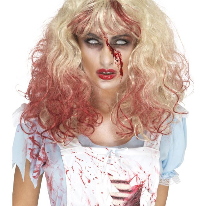 Zombie bloederige Alice pruik Zombie bloody Alice wig