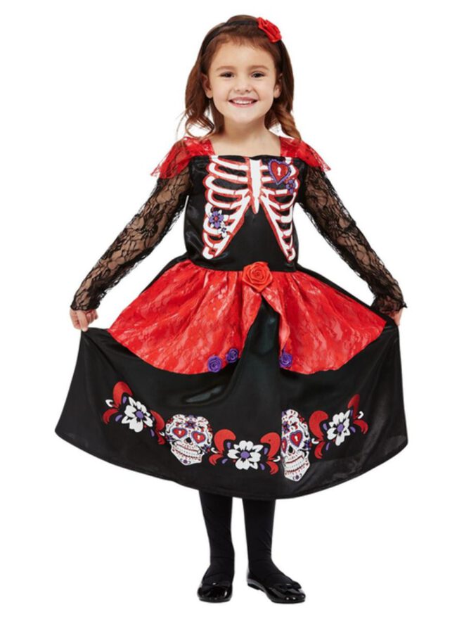 Day of the dead costume girl
