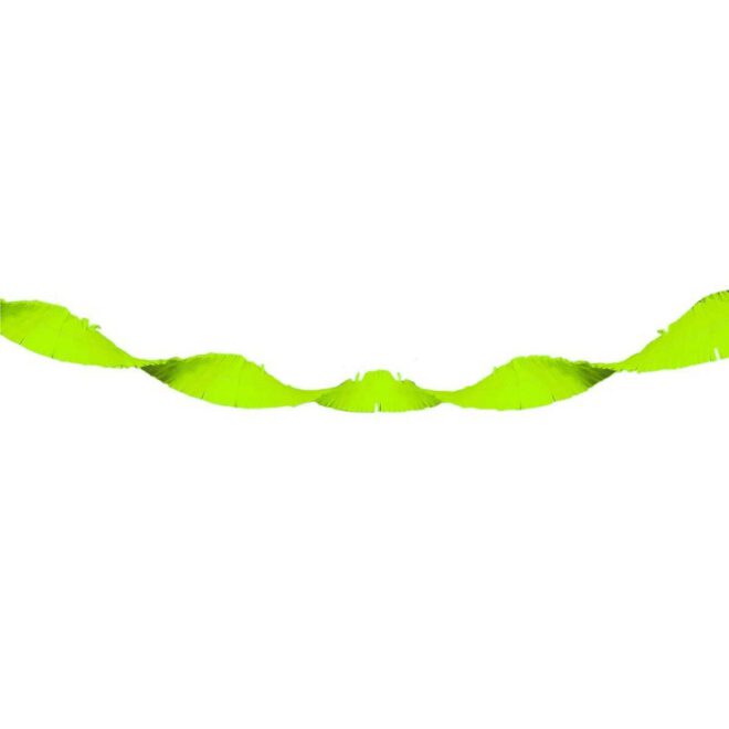 Neon-groene draaguirlande slinger van crepe-papier