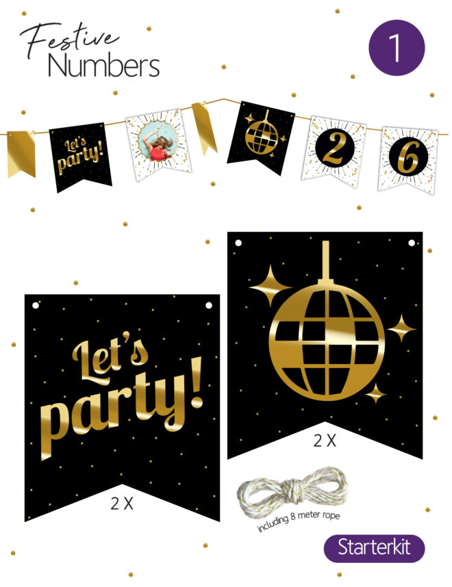 Festive numbers starter kit 'Let's Party'