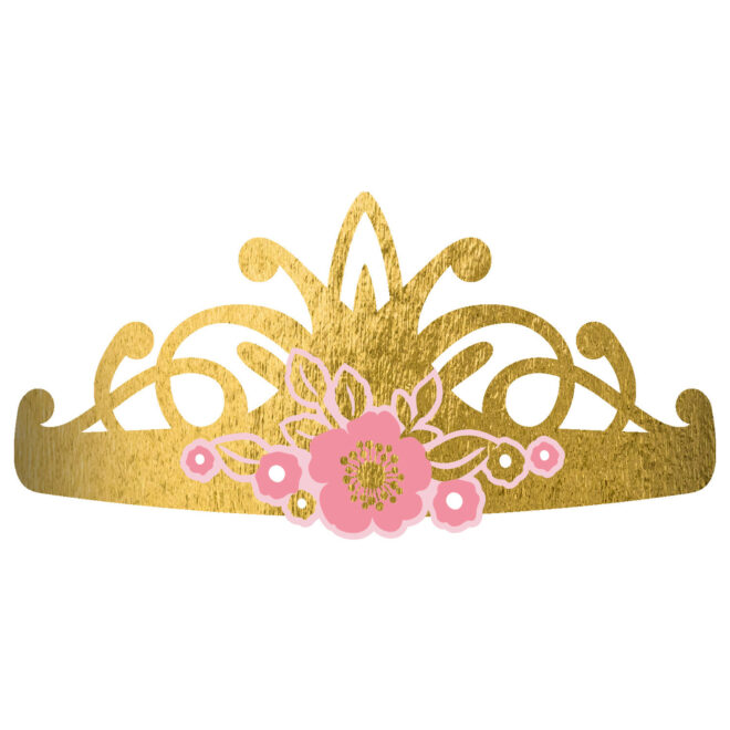 Princess for a day tiara's - 8 stuks