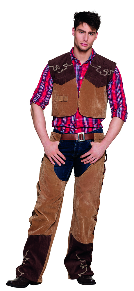 paneel Edelsteen Verplaatsbaar Cowboy Kostuum Bruce - Feesthuis