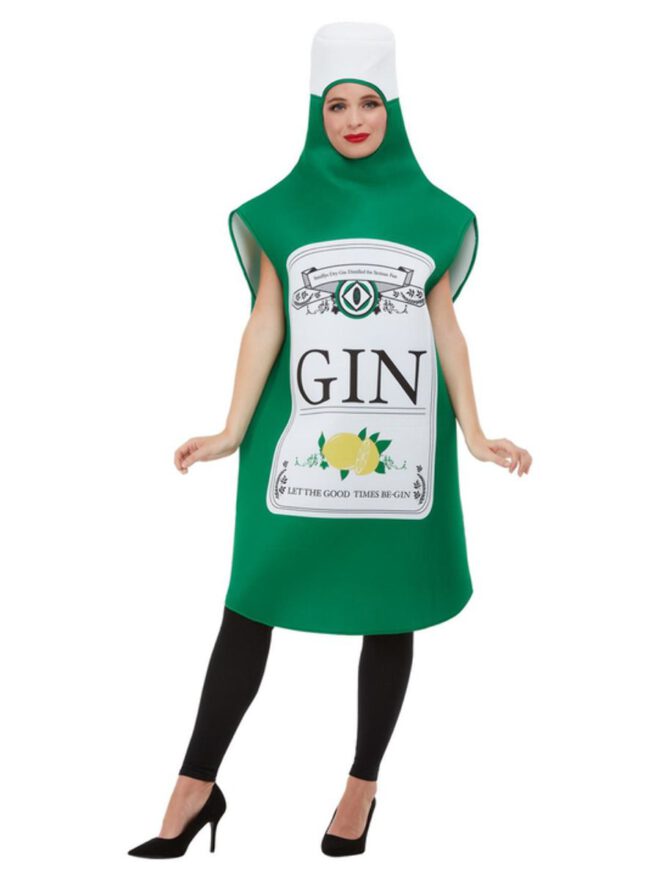 Gin Bottle Costume, Green