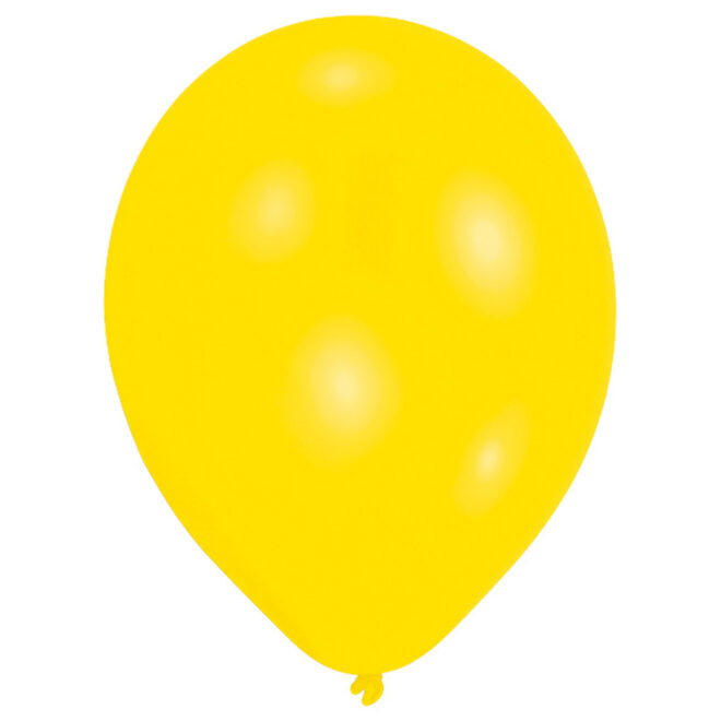 Latex ballonnen geel (28cm) - 25 stuks