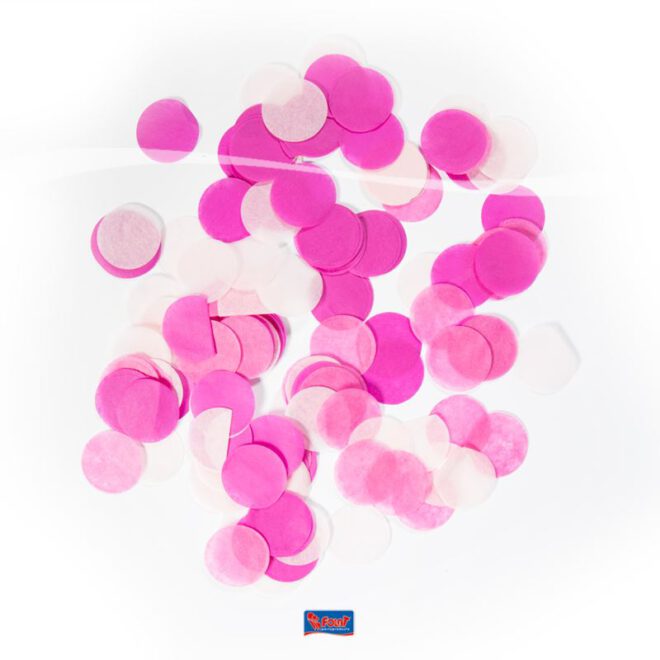 Confetti groot rond (14g) - baby roze