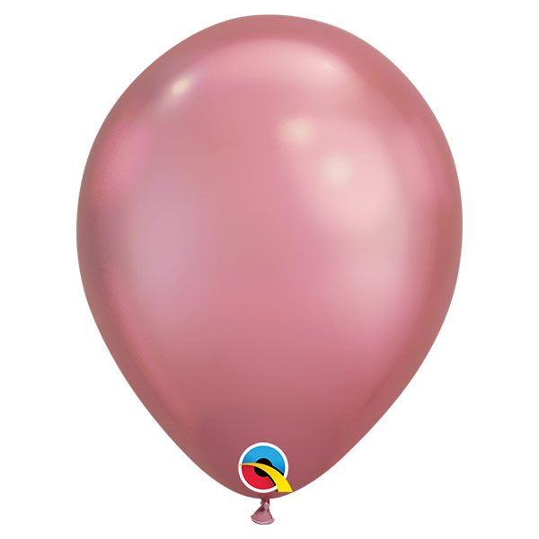 Qualatex ballon 7 inch chrome mauve