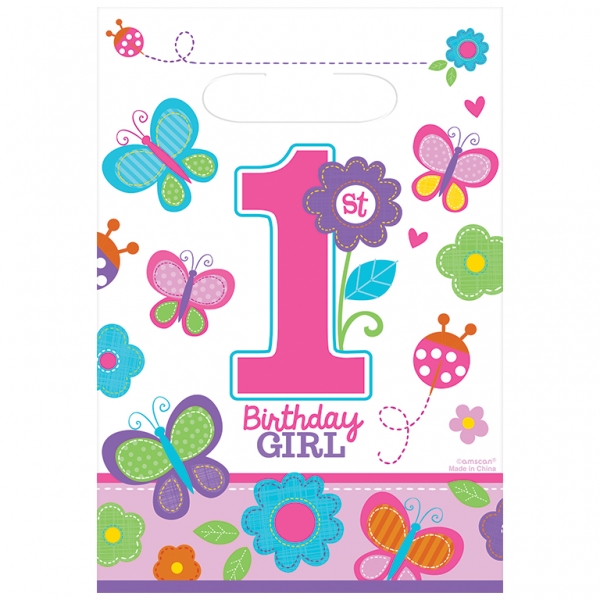 Feestzakjes 1st Birthday Girl