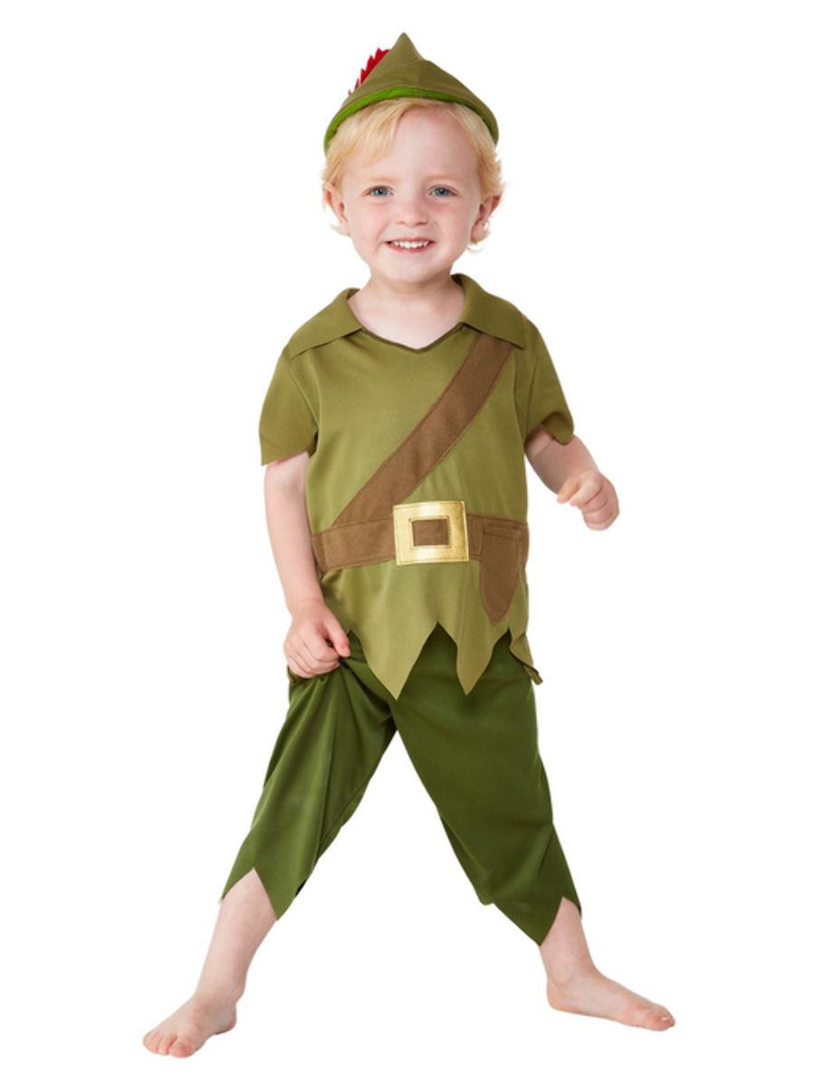 Is aan het huilen vingerafdruk Umeki Toddler Robin Hood kostuum groen - Feesthuis