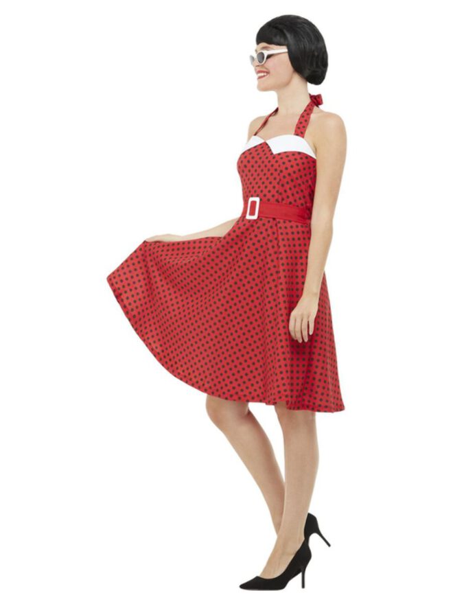 50s Rockabilly Pin Up Constume, Red
