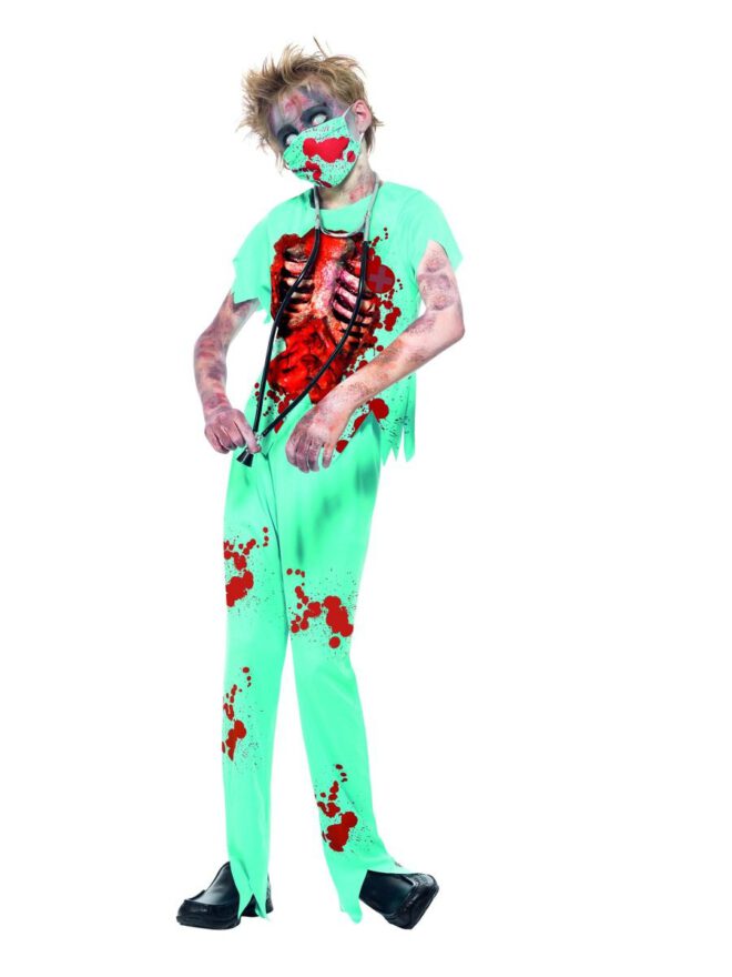 Zombie doctor kostuum