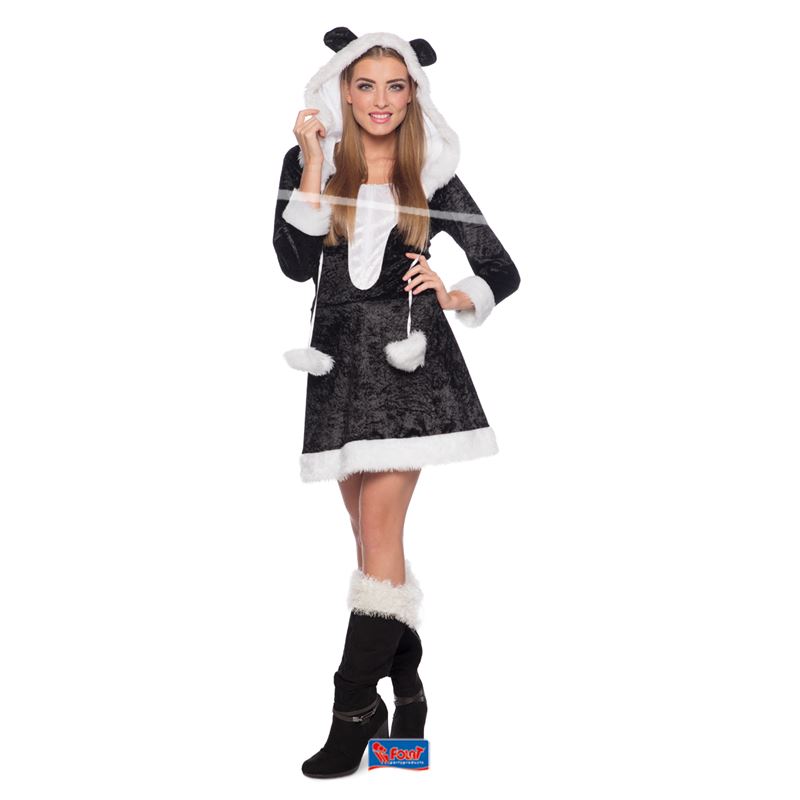 Kom langs om het te weten ga werken klei Panda dames kostuum - Feesthuis