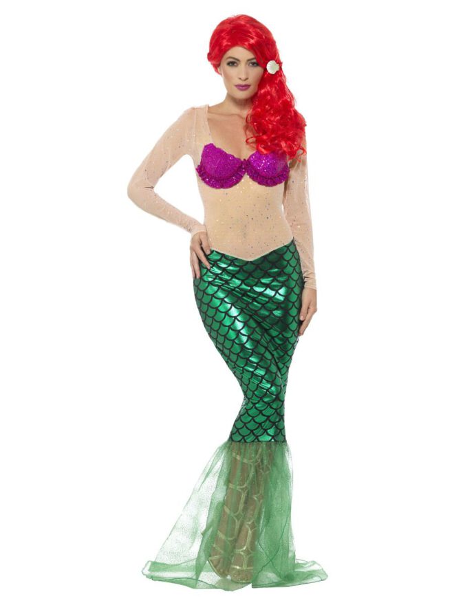 Deluxe sexy mermaid costume green