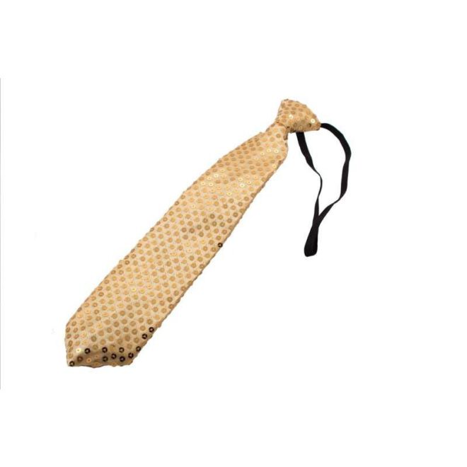Metallic gouden stropdas met LED-verlichting
