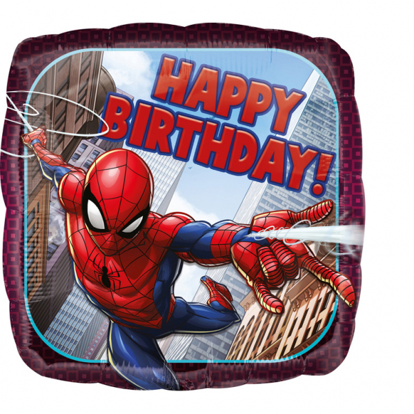 Folieballon Spiderman happy Birthday 43 cm