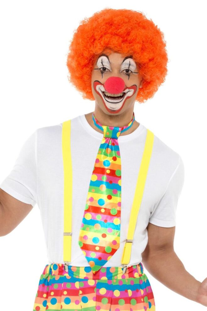 Clown stropdas neonkleurig Big Top Clown Tie