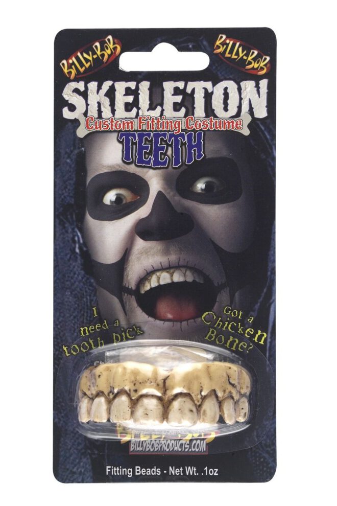 Skeleton teeth brown with fitting beads