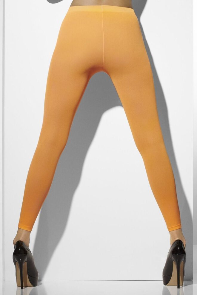 Panty (zonder voet) - neon oranje