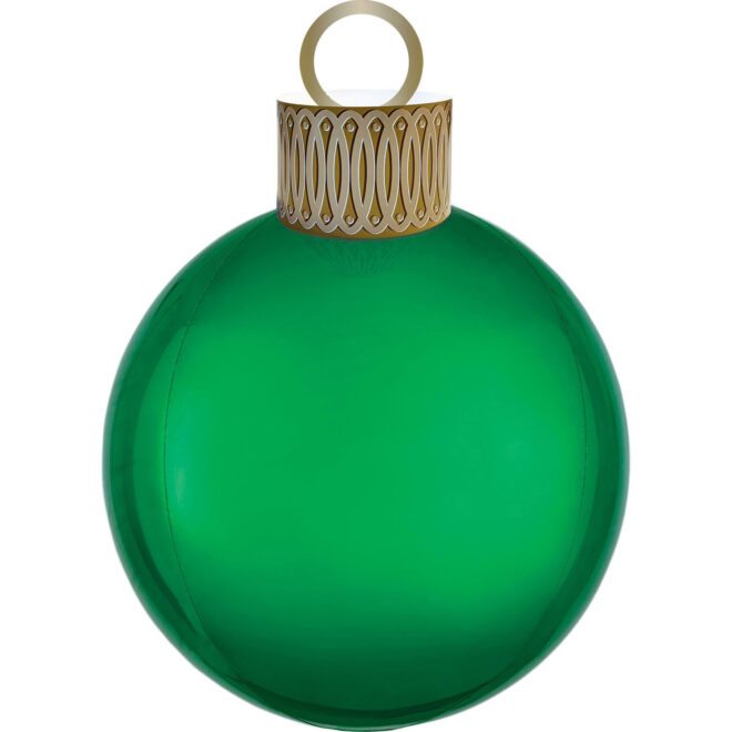 Kerstbal orbz ballon (38x40cm) - Groen